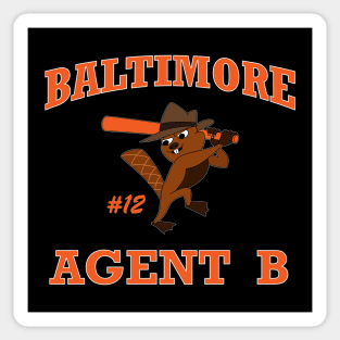 Agent B Baltimore Baseball Phineas and Ferb OWCA Agent Dylan Beavers Sticker